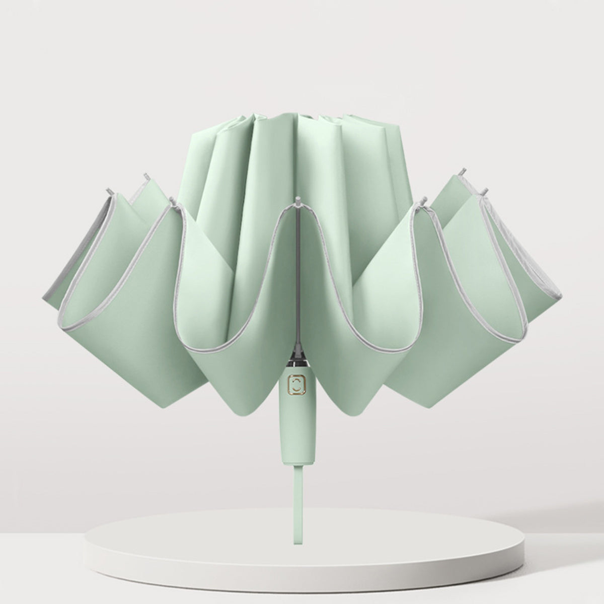 Reverse Folding Umbrella Reflective Safety Strip Automatic Open Umbrella UV Protection Umbrella