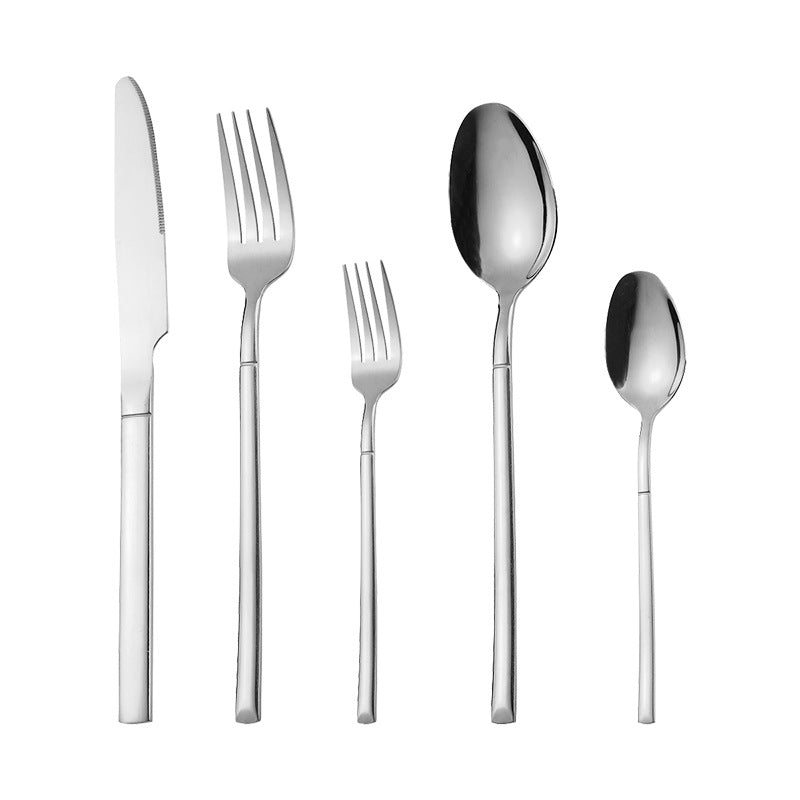 5-Piece Silverware Set Luxury Cutlery Set Knife Fork Spoon