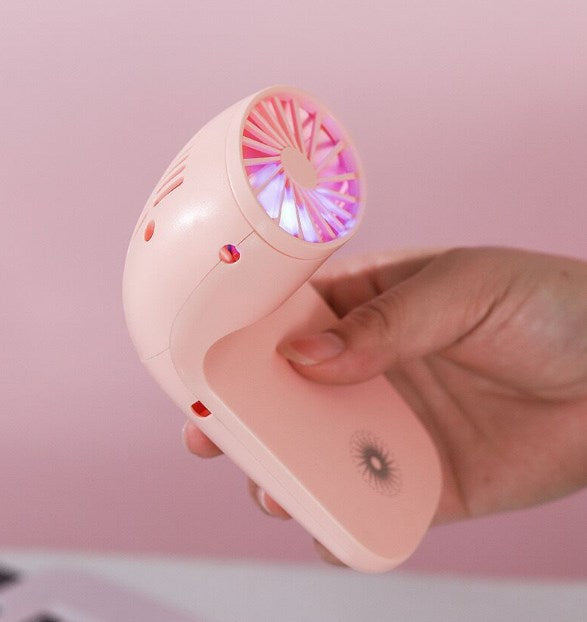 Mini Handheld Fan Rechargeable Portable Small Fan Desk Fan 3 Levels Wind Speed