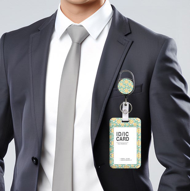 Plastic Badge Holder With Retractable Lanyard