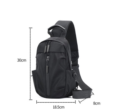 Sling Crossbody Backpack With USB Charger Chest Bag