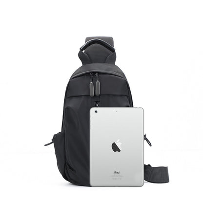 Sling Crossbody Backpack With USB Charger Chest Bag