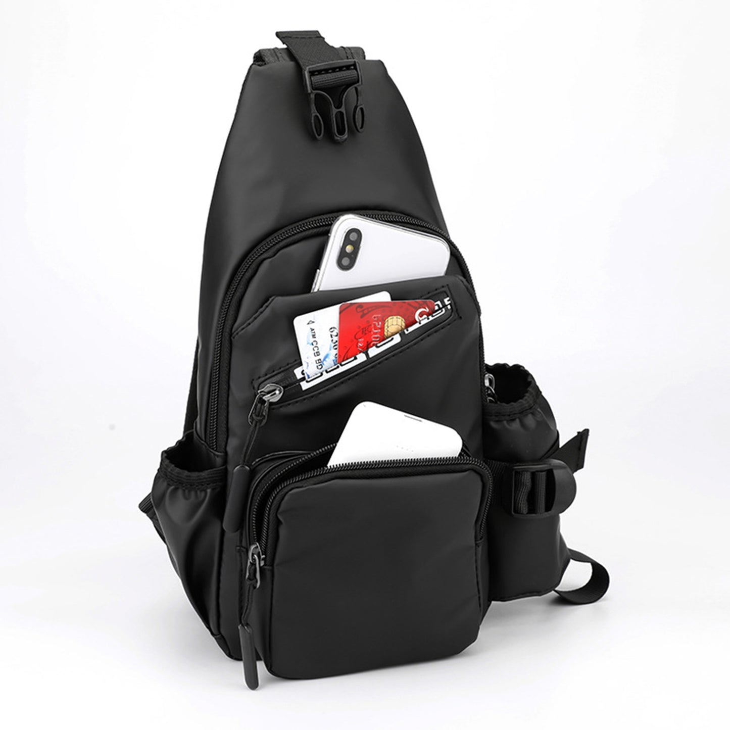 Crossbody Bag Chest Bag With Water Bottle Holder