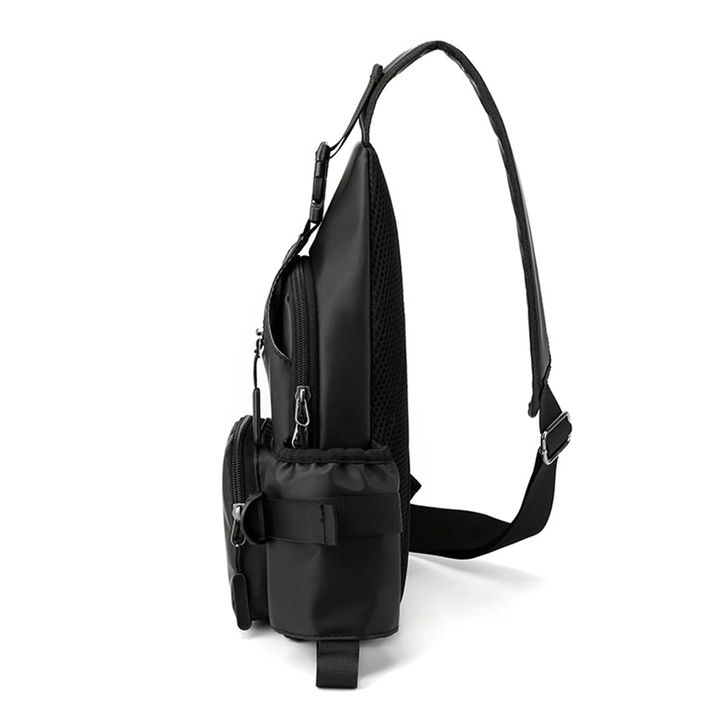 Crossbody Bag Chest Bag With Water Bottle Holder