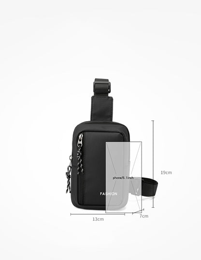Mini Sling Bag for Women Men Trendy Casual Phone Chest Bag Waterproof Crossbody Daypack