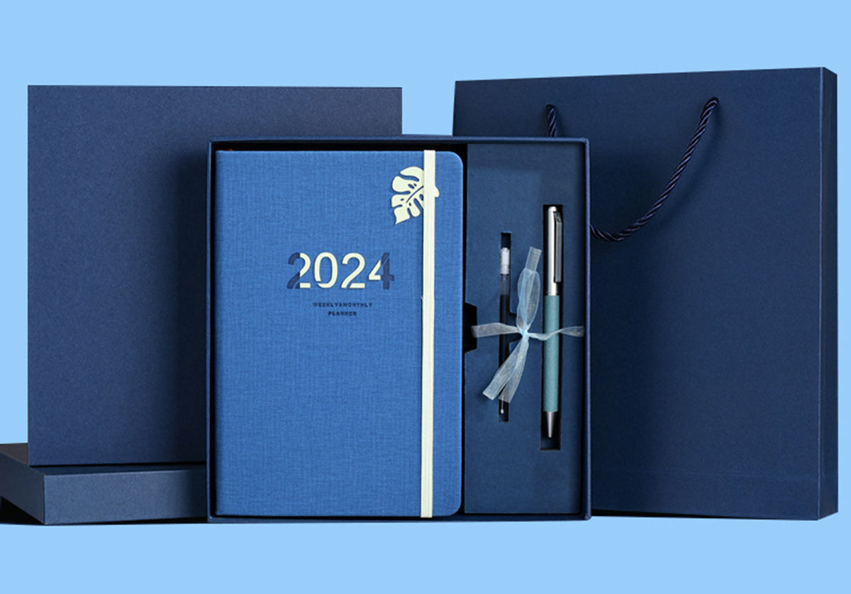 Journal Notebook Set with Pen & Gift Box