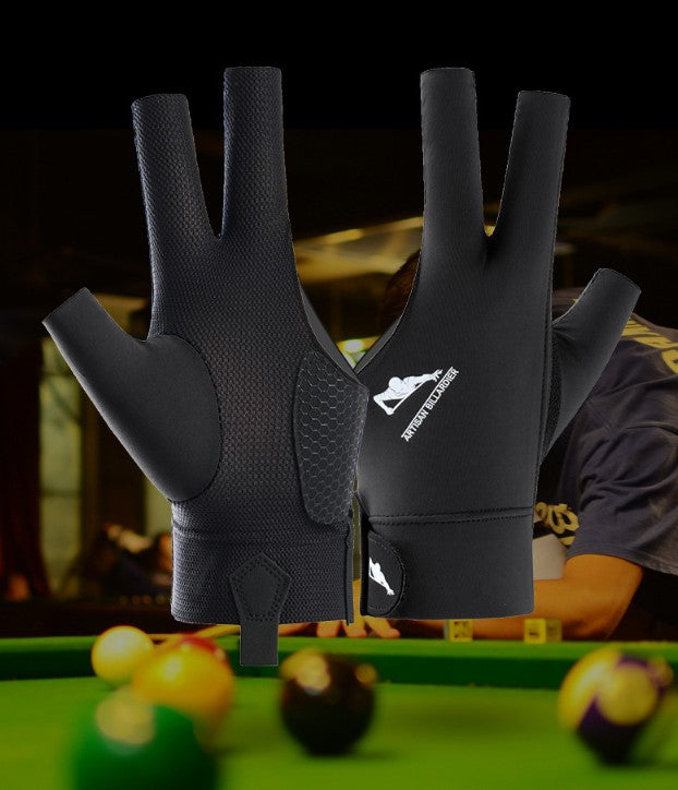 Billiards Glove 3 Finger Pool Glove for Left/Right Hand