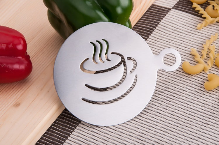 430 Stainless Steel Material Coffee Latte Mold DIY Coffee