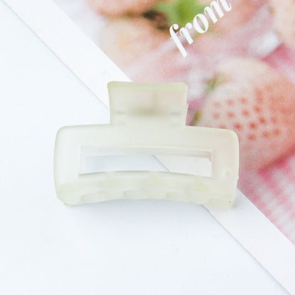 1.57" Transparent Frosted Hair Claw Clips