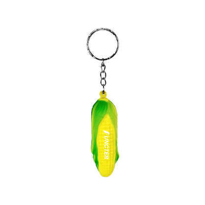 PU Simulated Corn Stress Reliever Ball Keychain