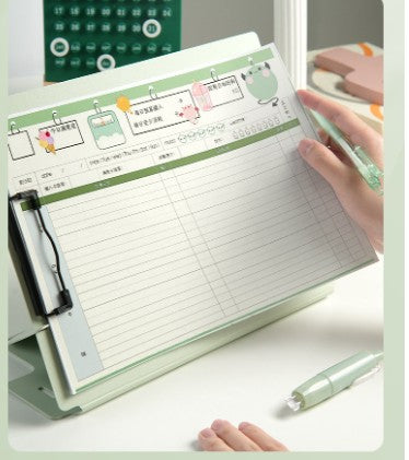 A4 Waterproof Plastic Foldable Clipboard