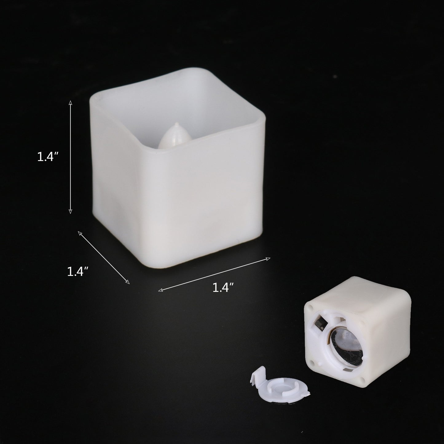 Cube Tea Light Timer Candle Lamp