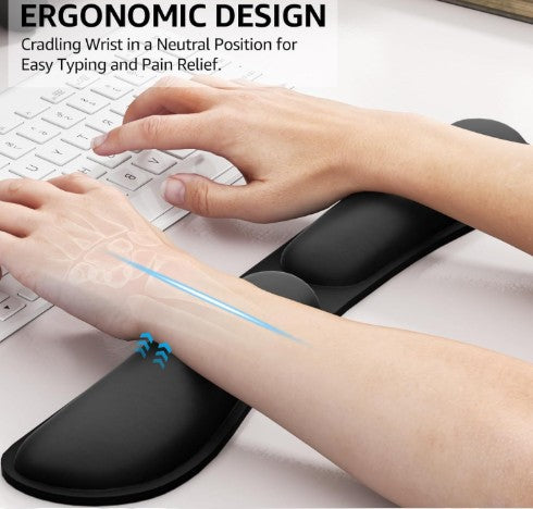 Foldable Memory Foam Keyboard Hand Rest