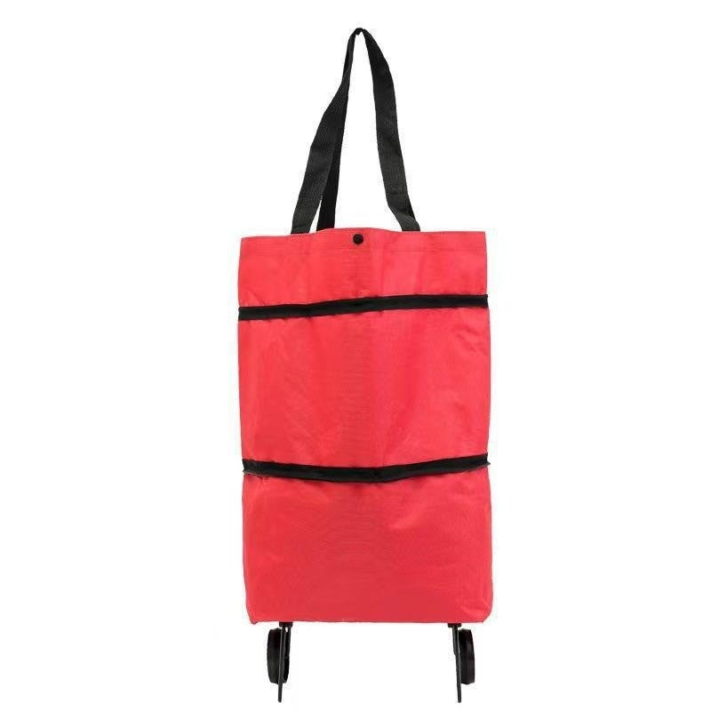 2" 1 Lightweight Collapsible Shopping Cart Travel Bag for Women or Men