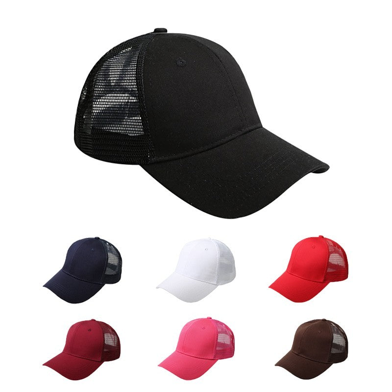 Women Ponytail Trucker Cap