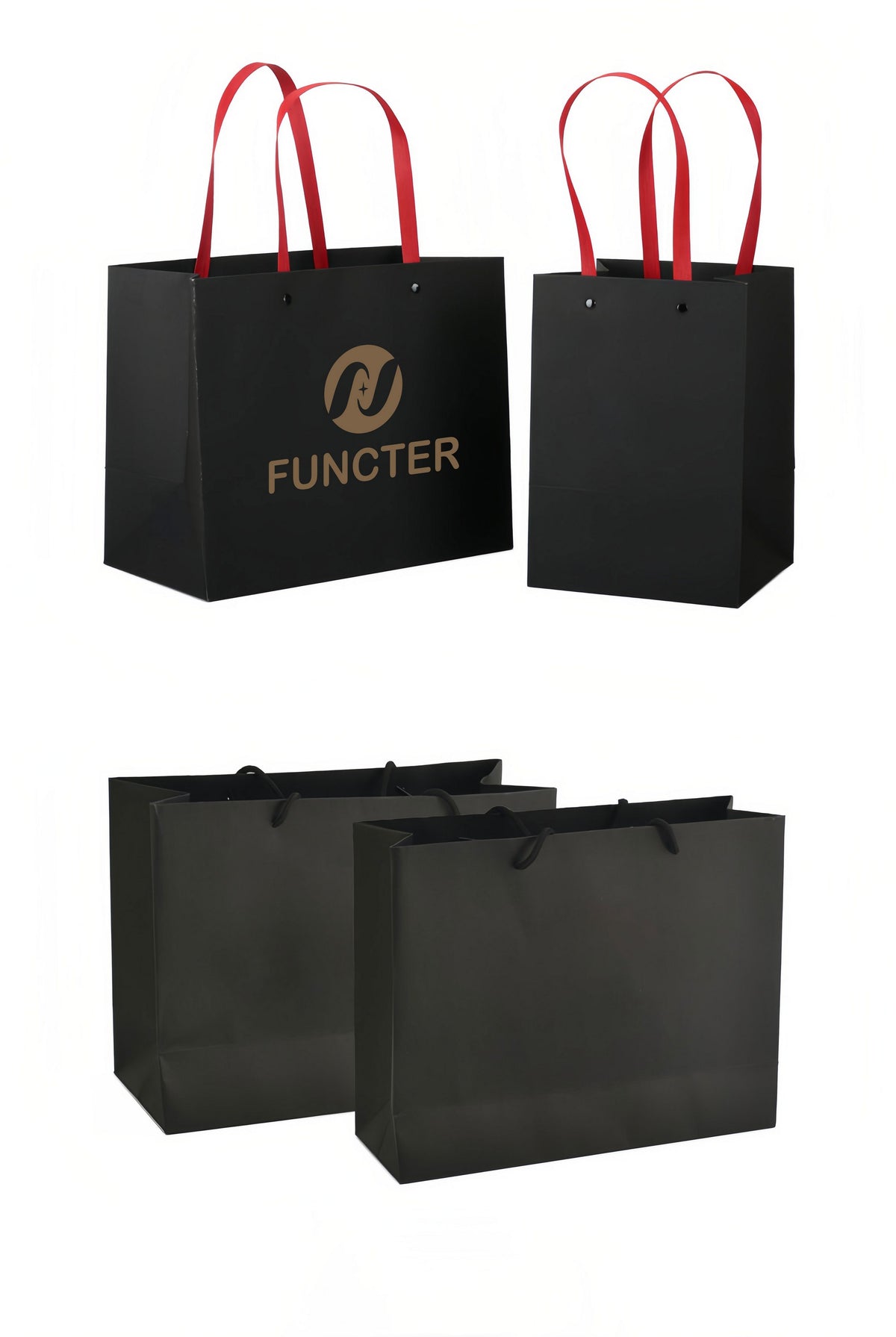 Custom Kraft Paper Shopper Tote Bag W/ Handle 9x6x12"