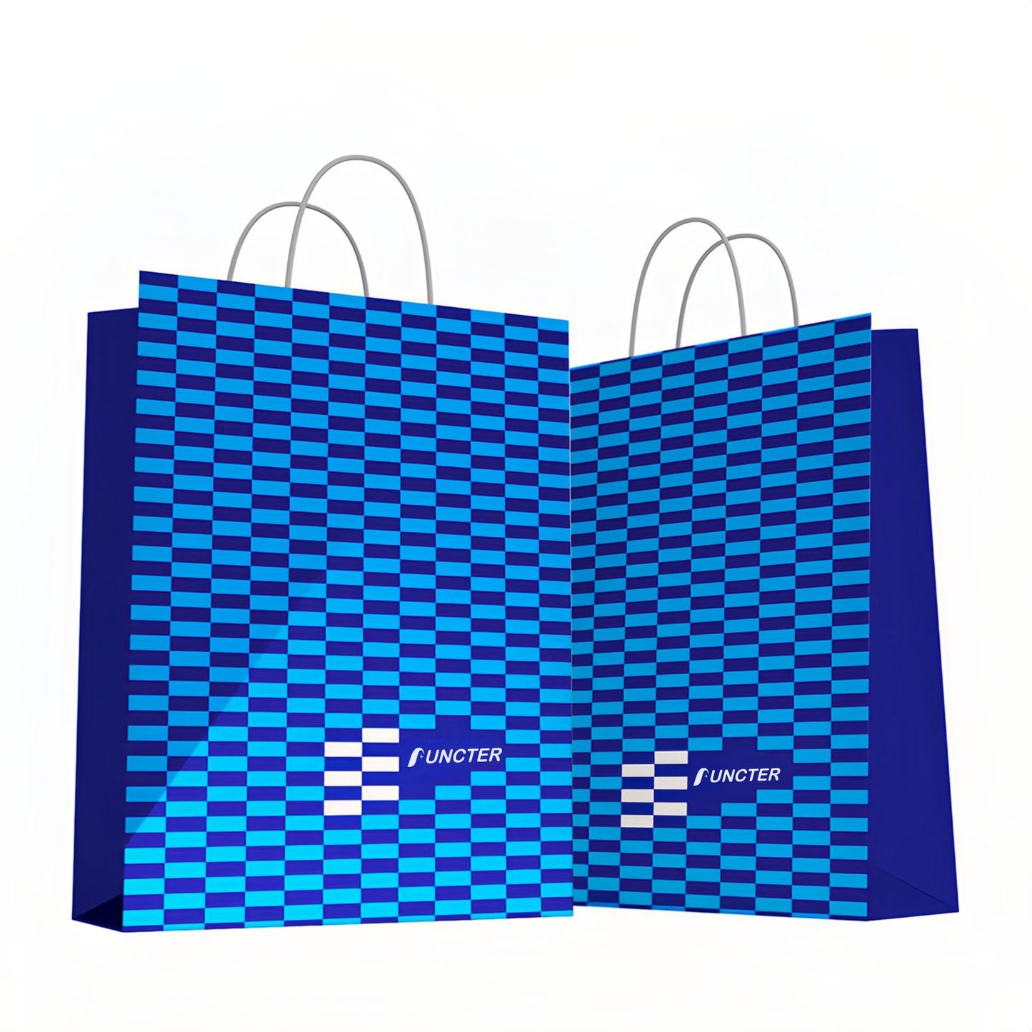 Custom Kraft Paper Shopper Tote Bag W/ Handle 9x6x12"