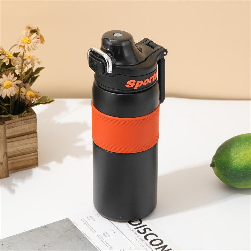Large Capacity Smart Press Insulated Stainless Steel Water Bottle 25 oz.