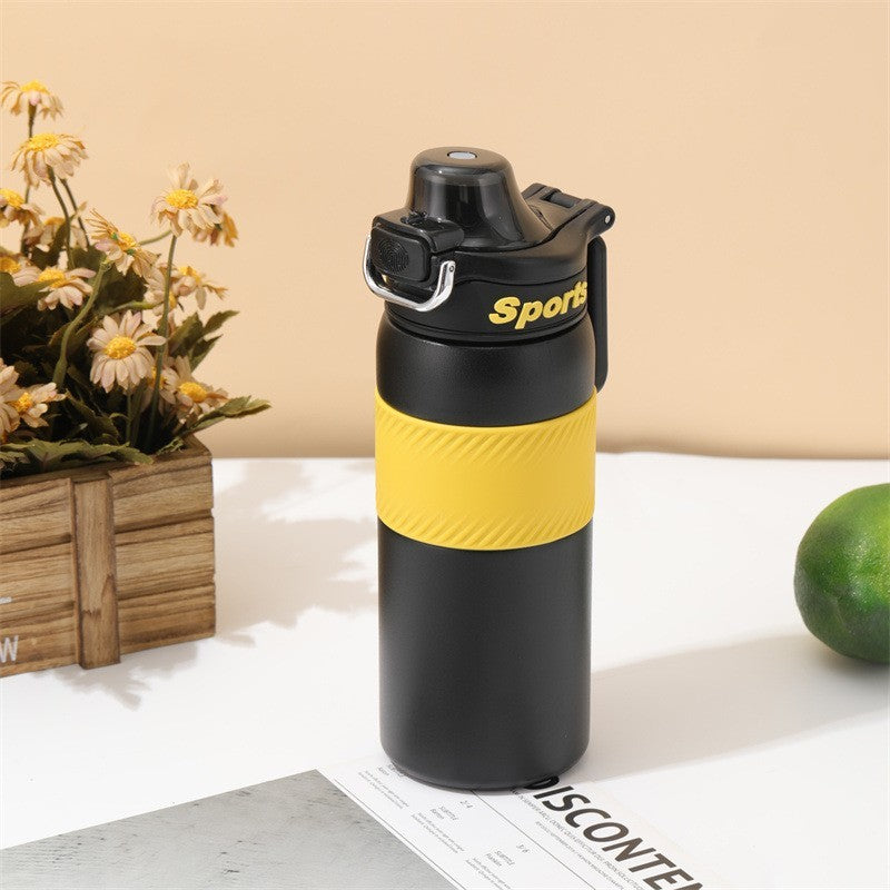 Large Capacity Smart Press Insulated Stainless Steel Water Bottle 25 oz.