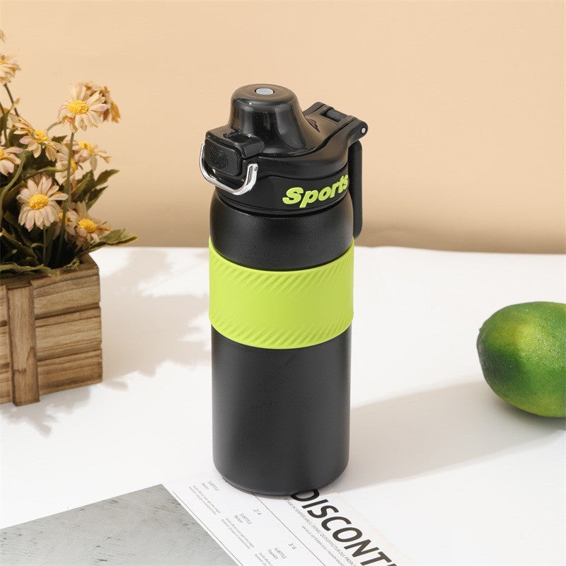 Large Capacity Smart Press Insulated Stainless Steel Water Bottle 25 oz.