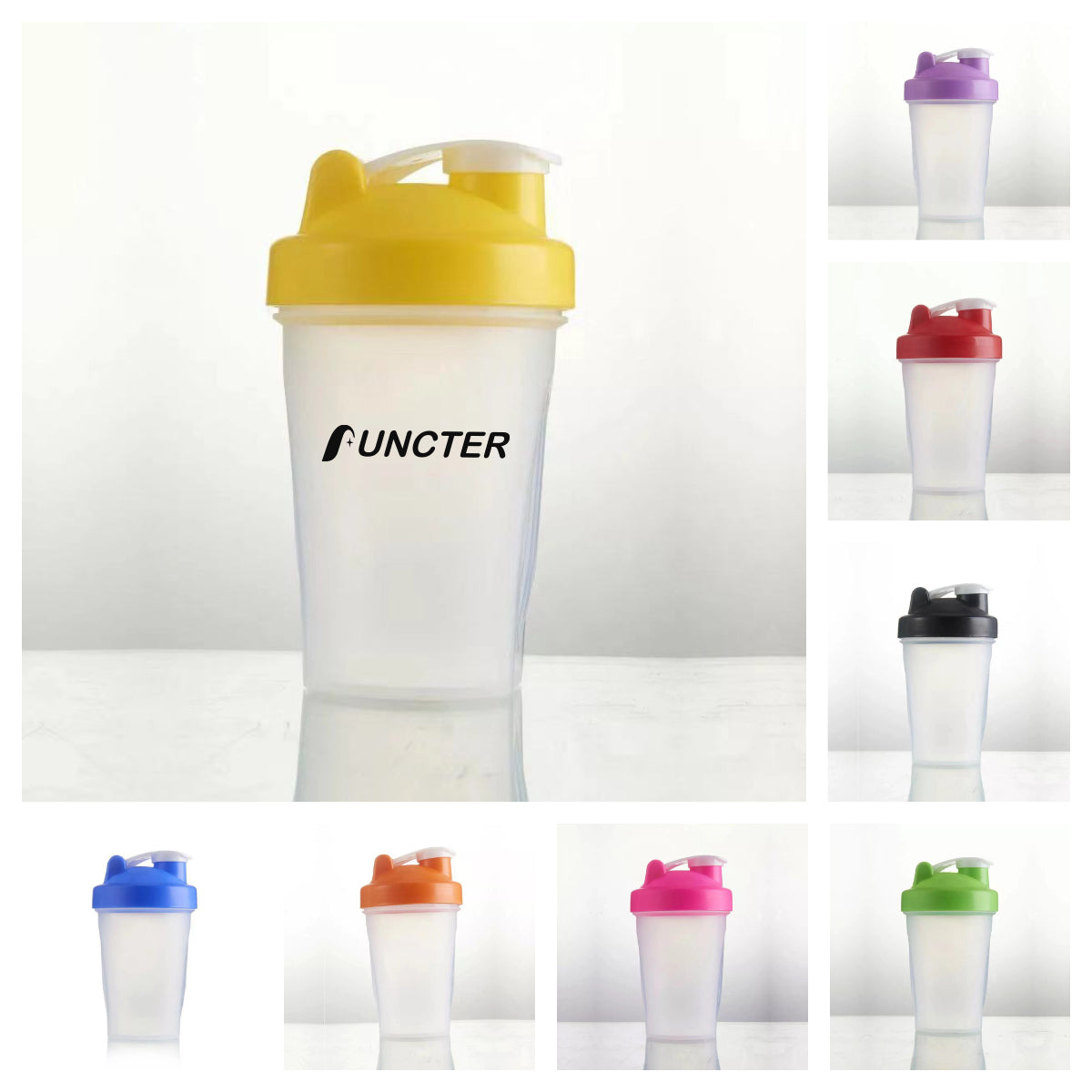 Plastic Shaker Bottles W/ Mixing Ball 13 oz.