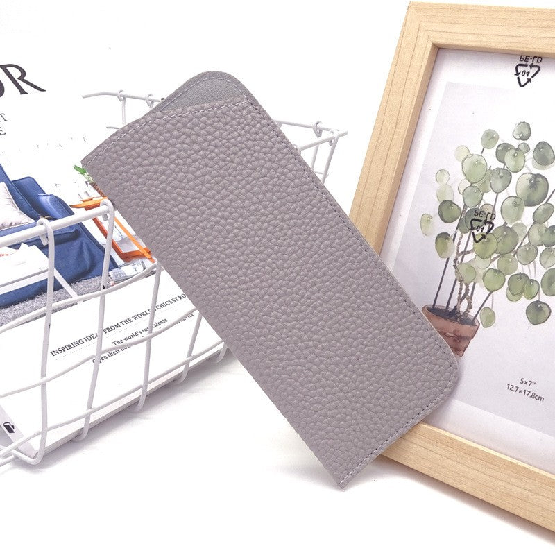 Lychee PU Leather Eyeglass Case
