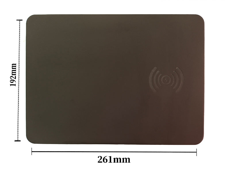 PU Leather 15W Wireless Mouse Pad