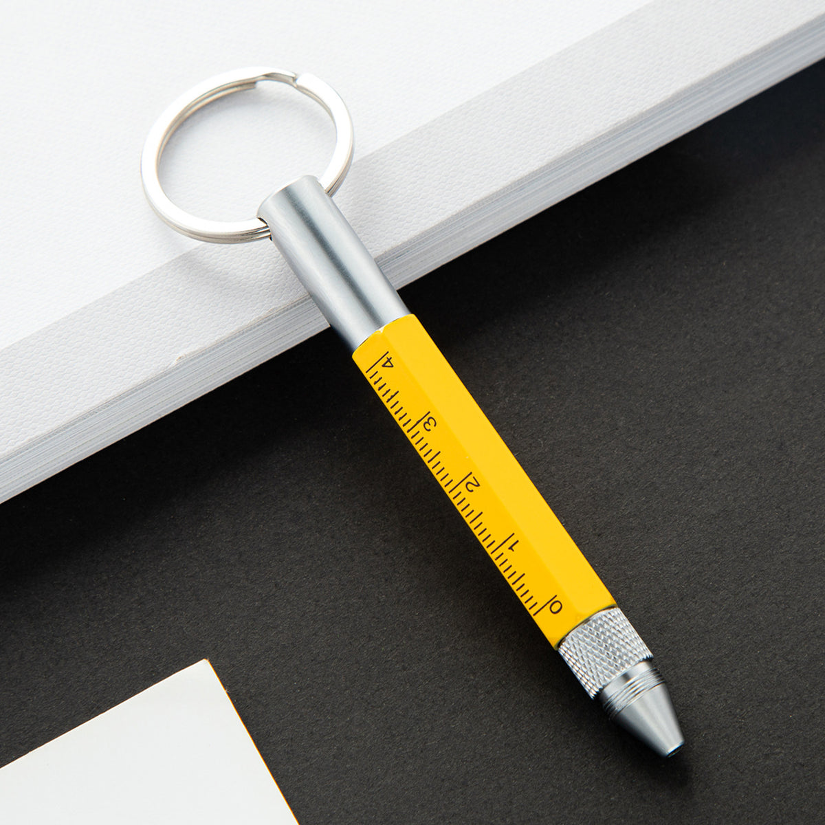 5" 1 Multi-Function Metal Keychain Tool Pen