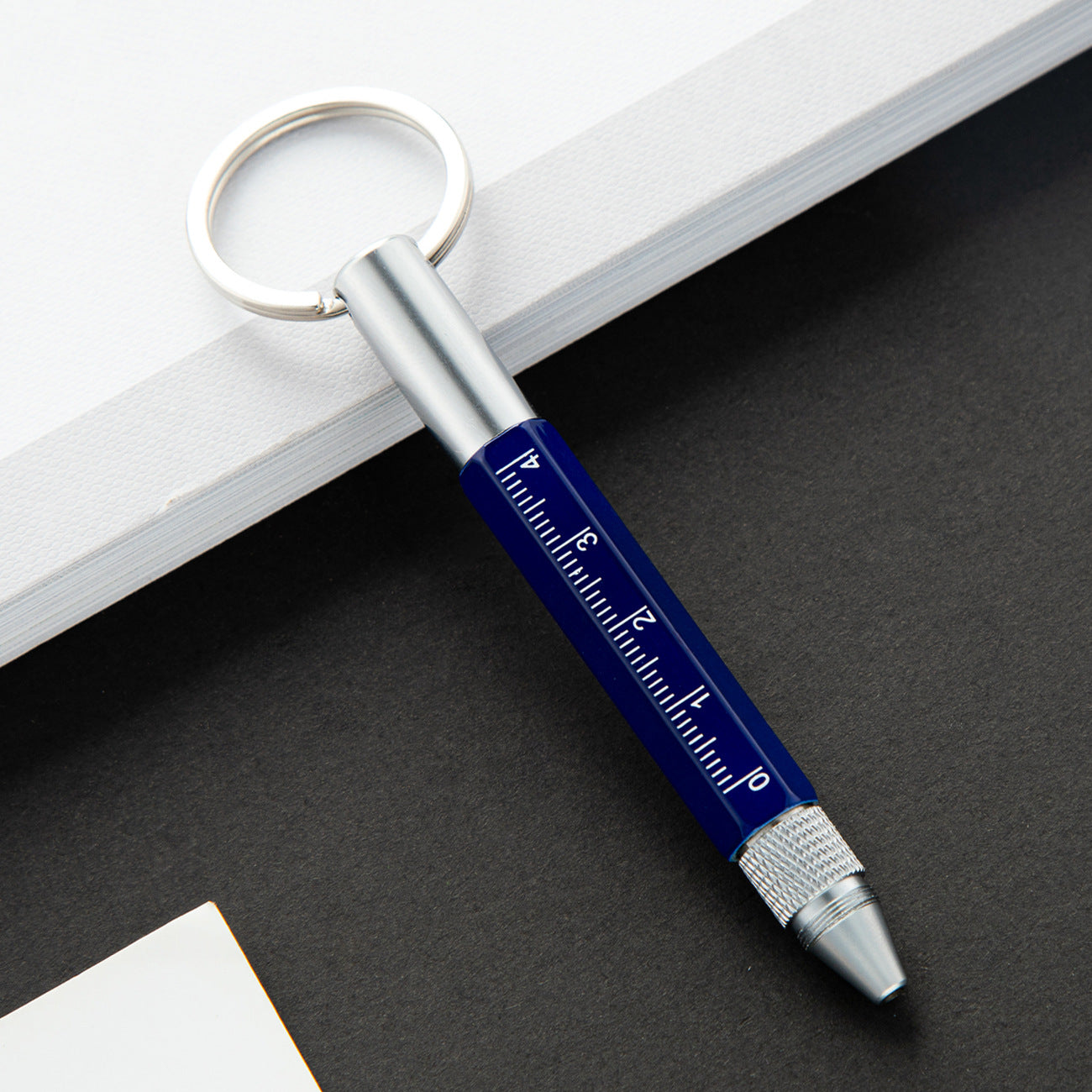 5" 1 Multi-Function Metal Keychain Tool Pen