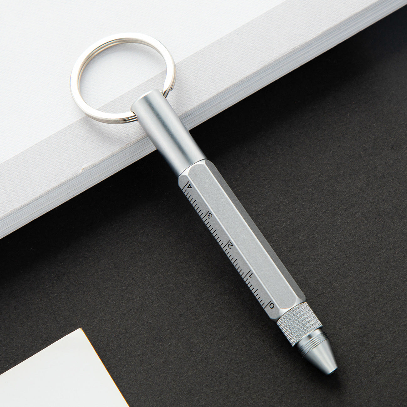 5" 1 Multi-Function Metal Keychain Tool Pen