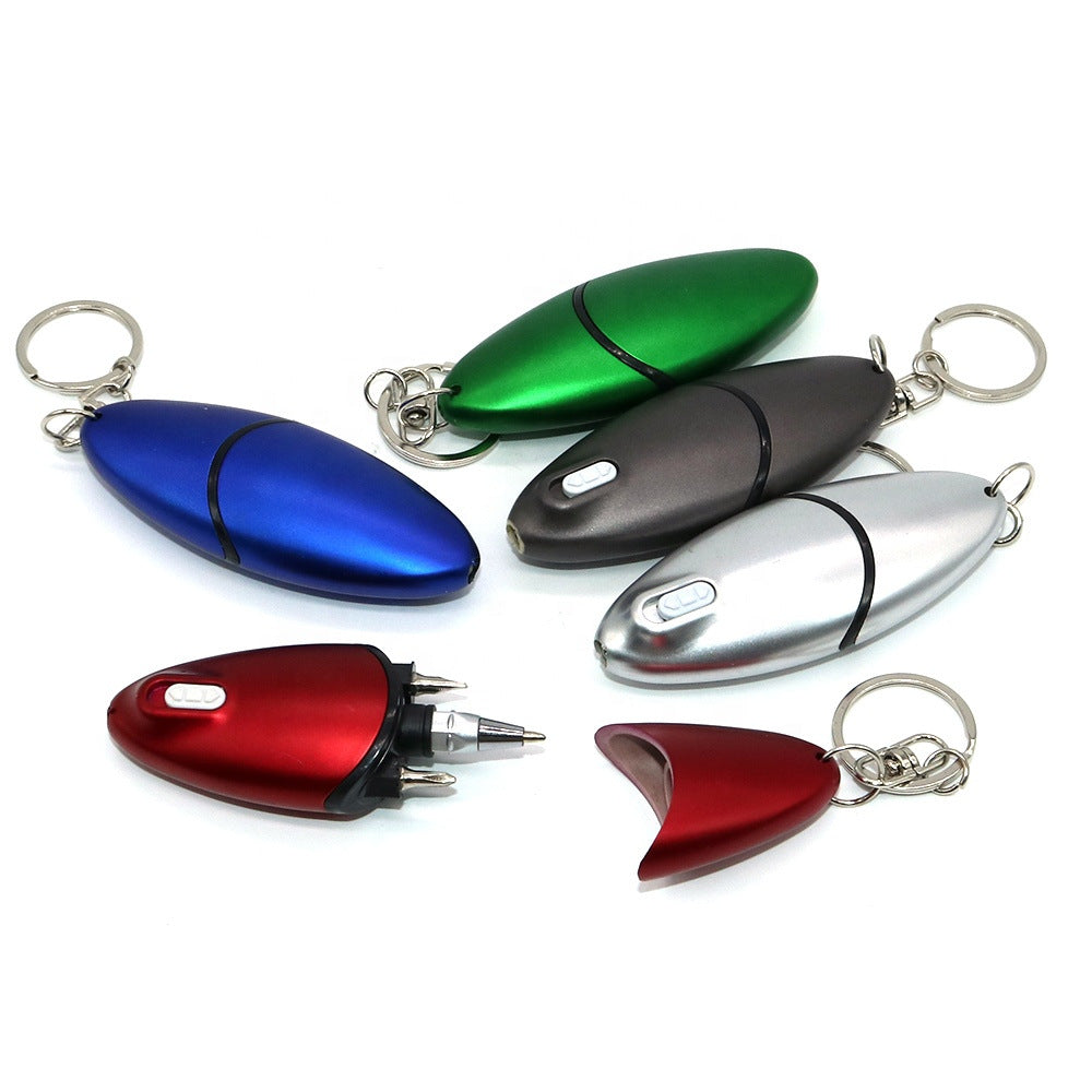 Multi-Function Tool Pen LED Light Keychain