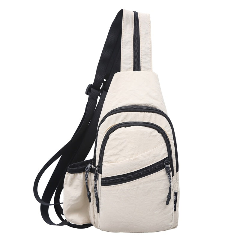 Waterproof Nylon Sling Chest Bag Lightweight Crossbody Sling Backpack Outdoor Sports Daypack