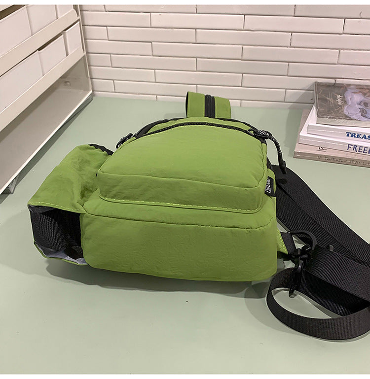 Waterproof Nylon Sling Chest Bag Lightweight Crossbody Sling Backpack Outdoor Sports Daypack