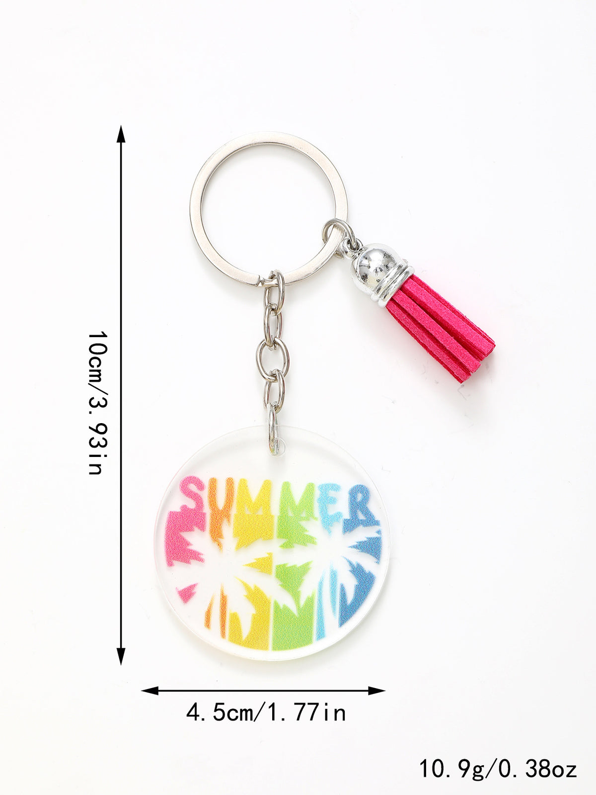Custom Crystal Acrylic Tassel Keychain