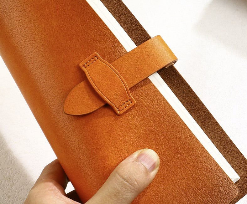 A5 Soft Leather Binder Notebook W/ Pen Holder