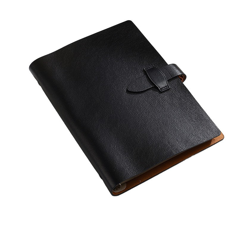 A5 Soft Leather Binder Notebook W/ Pen Holder