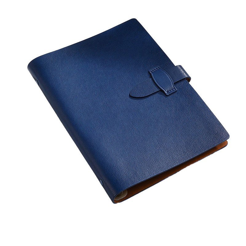 A5 Soft Leather Binder Notebook W/ Pen Holder