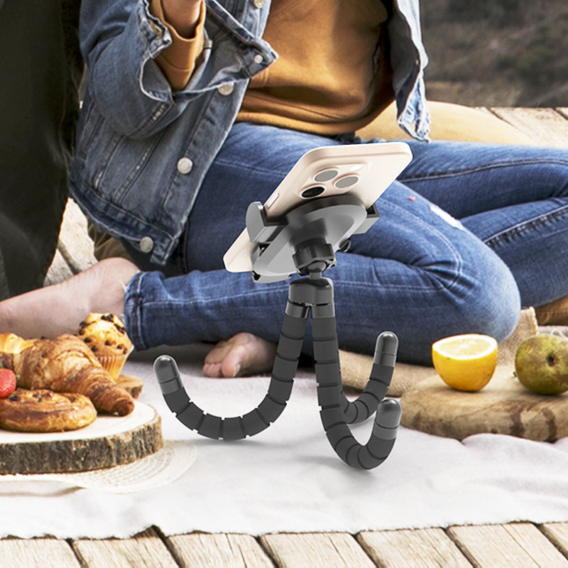 Flexible Stroller Phone Holder Tripod 360 Degree Rotatable Cell Phone Mount For Shopping Cart
