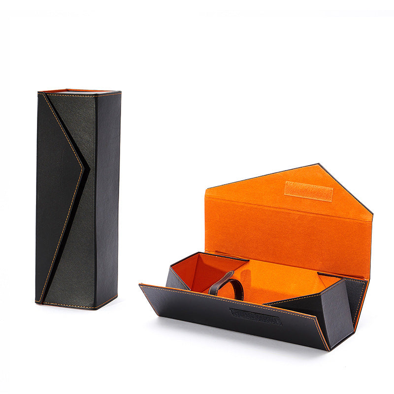 PU Leather Wine Bottle Gift Box