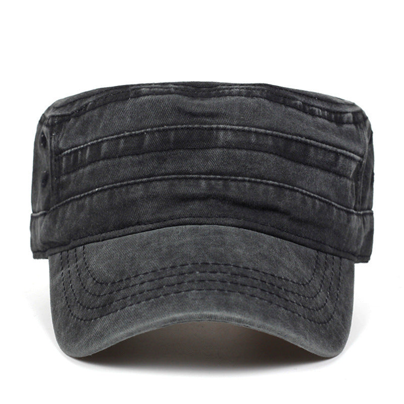 Washed Cotton Twill Military Hat