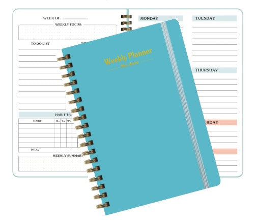 A5 Kraft Paper No-date Design Weekly Schedule Book Notebook