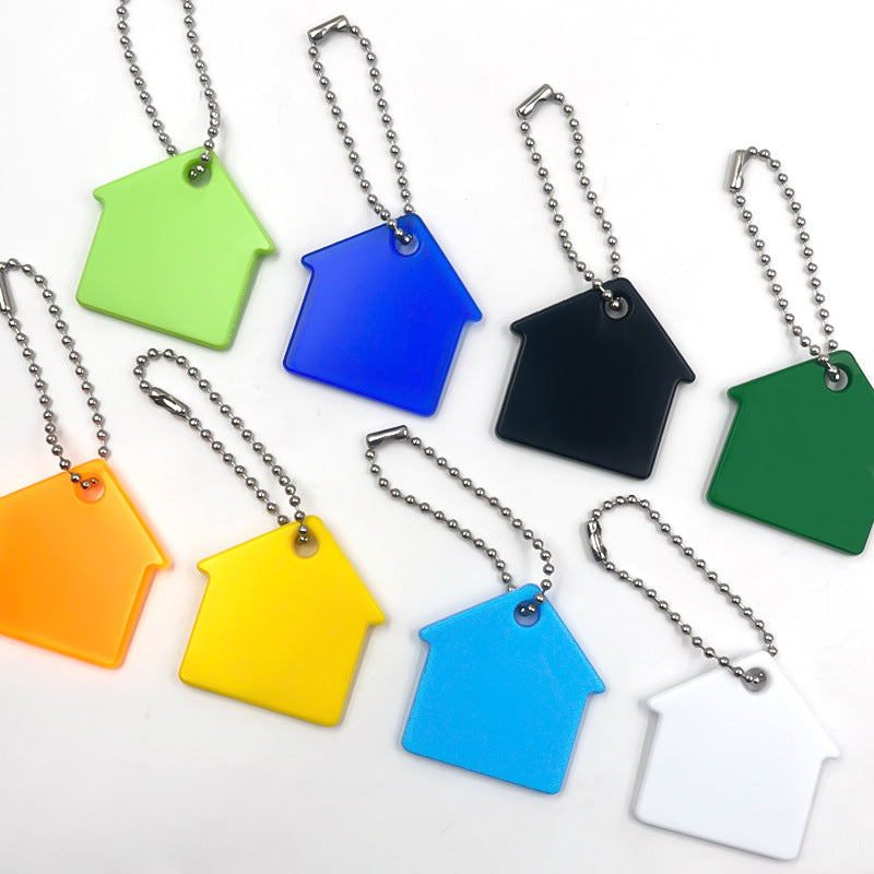 PVC Soft Material House Shape Key Tag Pet Tag