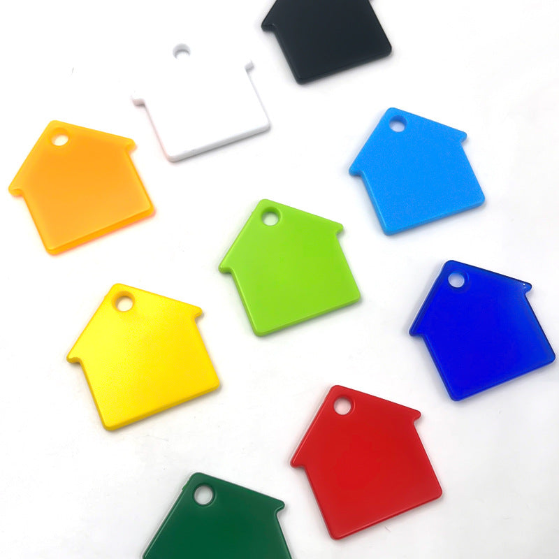 PVC Soft Material House Shape Key Tag Pet Tag