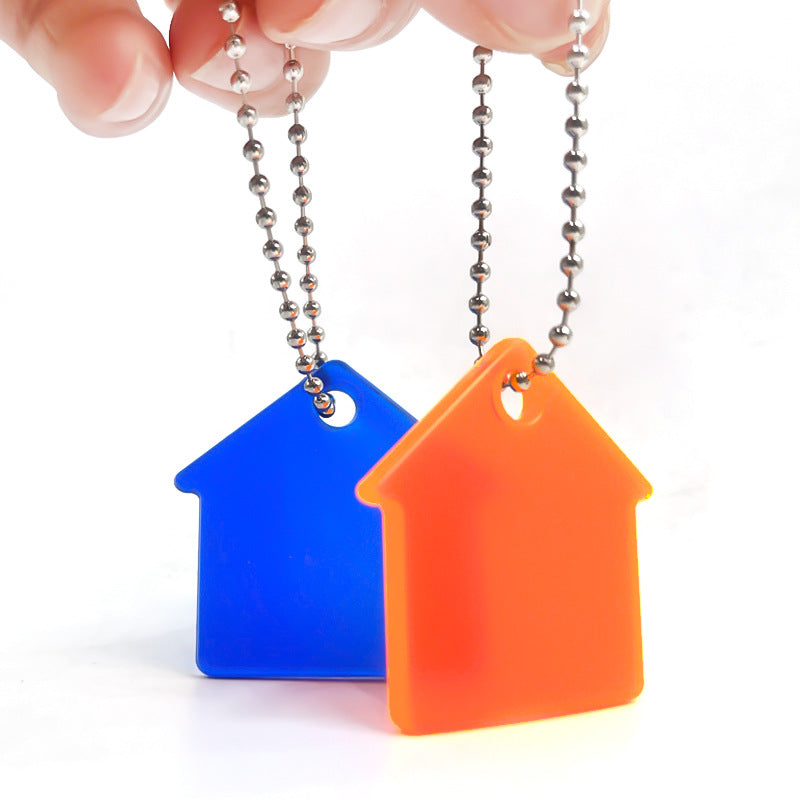 PVC Soft Material House Shape Key Tag Pet Tag