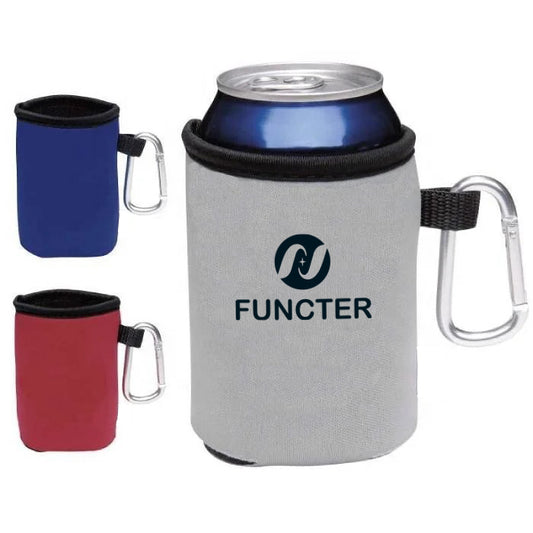 Can Cooler Sleeve W/ Carabiner