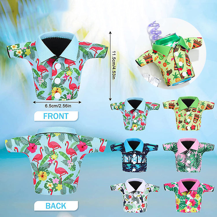 Full Color Shirt Shaped Can Cooler Sleeve