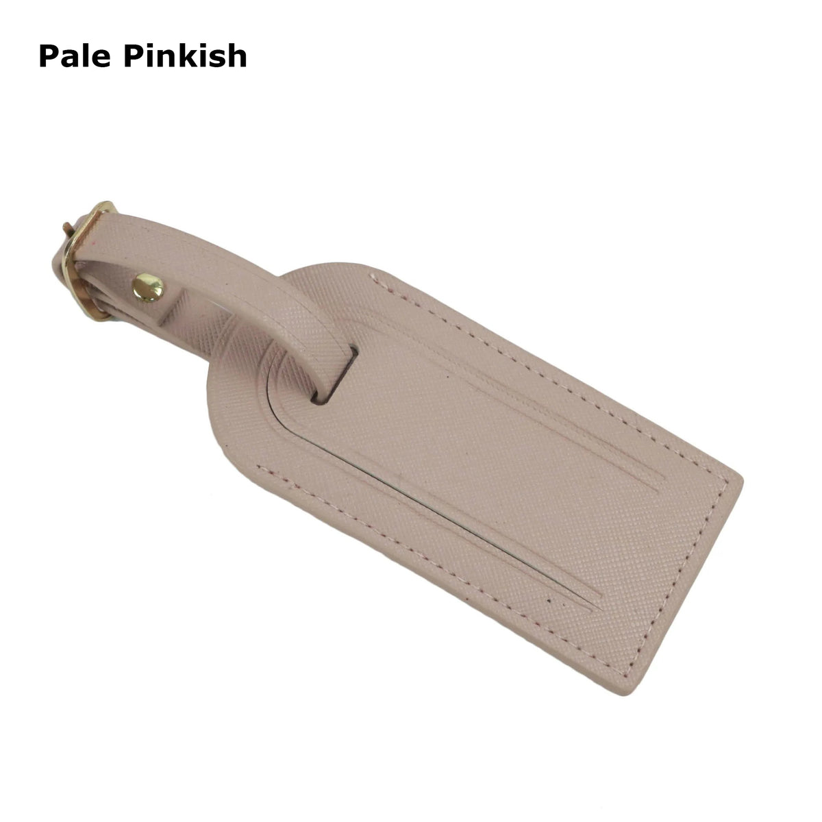 Mini Rectangular Shape PU Leather Luggage Personalizable Travel ID Tag For Travel Business Trip