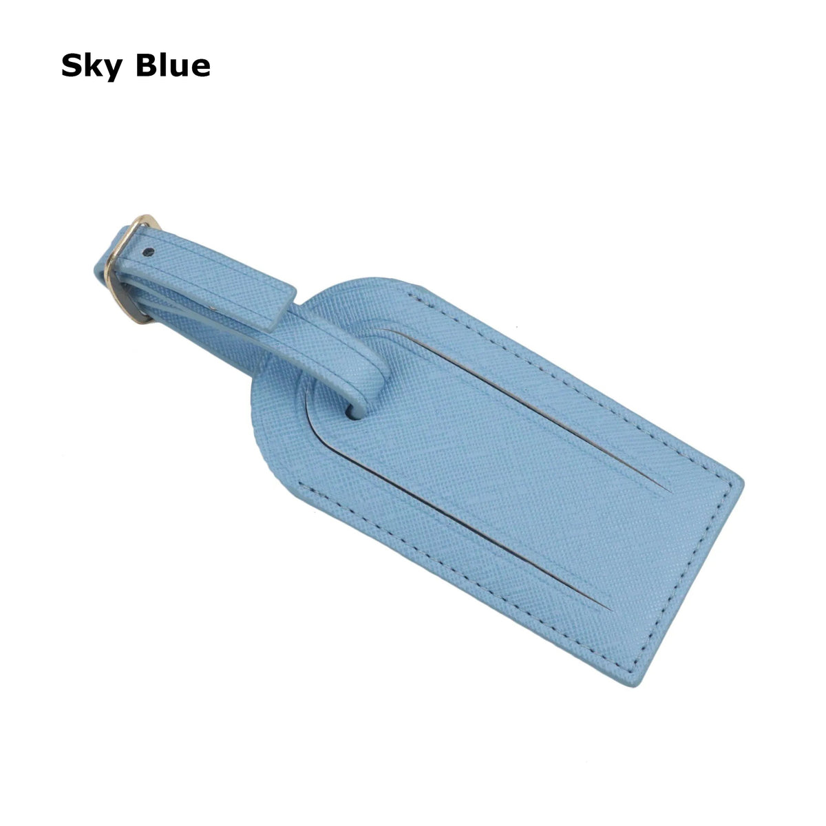 Mini Rectangular Shape PU Leather Luggage Personalizable Travel ID Tag For Travel Business Trip