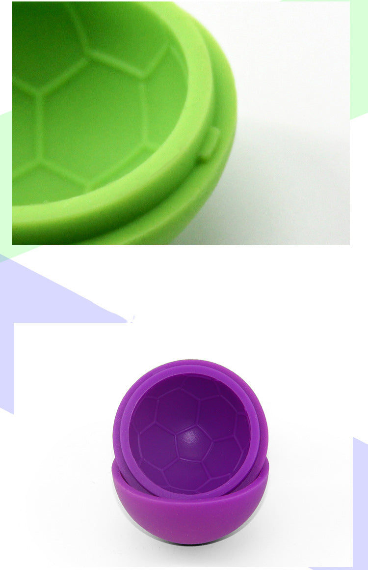 Single Sports Ball Ice Cube Molds Soccer Shaped Silicone Ice Ball Mold
