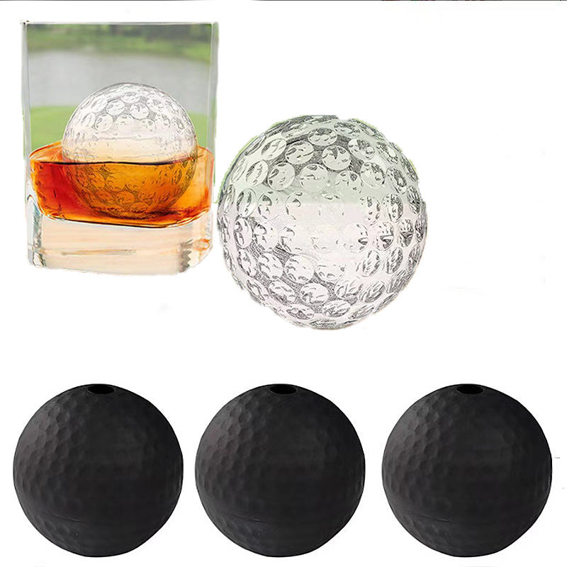 Single Golf Ball Shaped Silicone Ice Ball Mold Sports Ball Ice Cube Molds